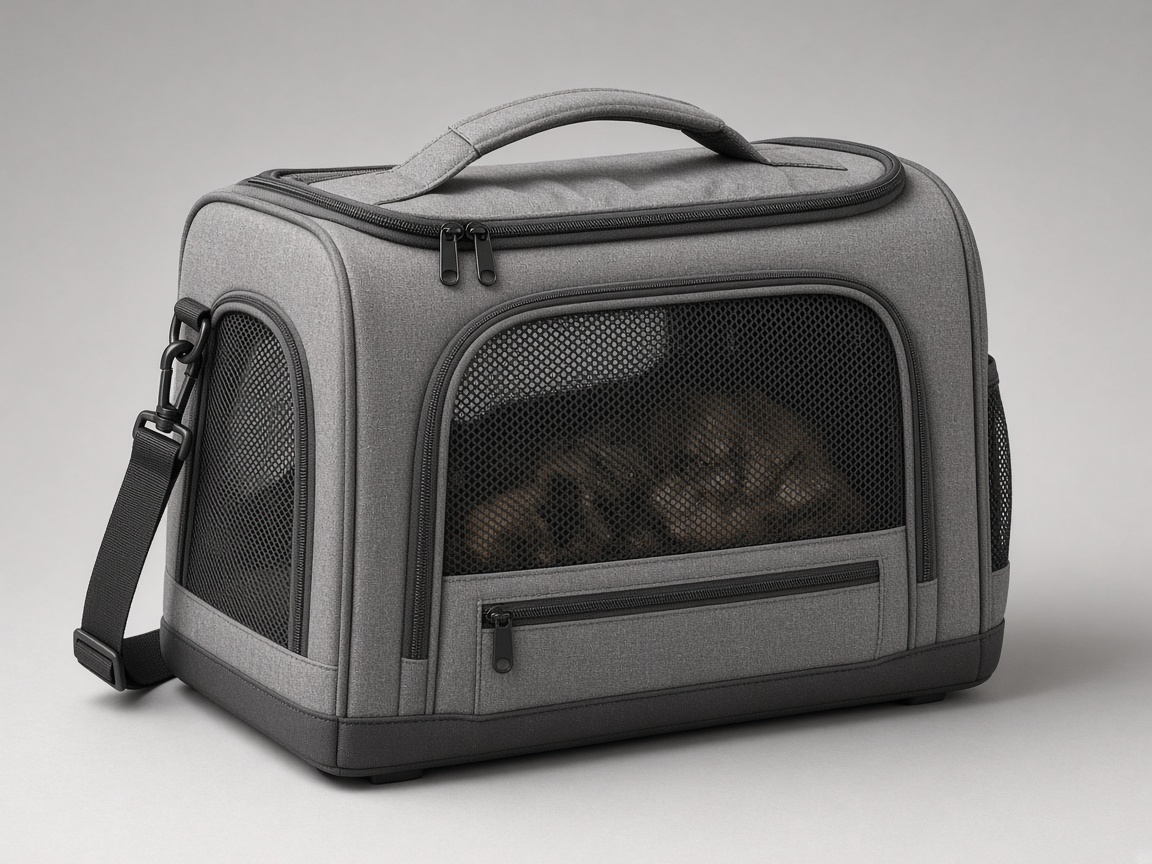 Caisse de transport rigide pour chat vue produit